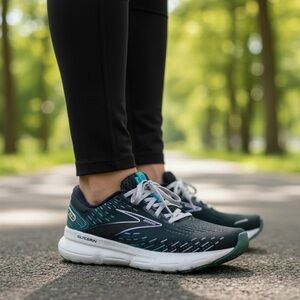 Brooks Glycerin 20 Women's Running Shoes Size 8 Narrow (2A) Navy, Teal, Lavender